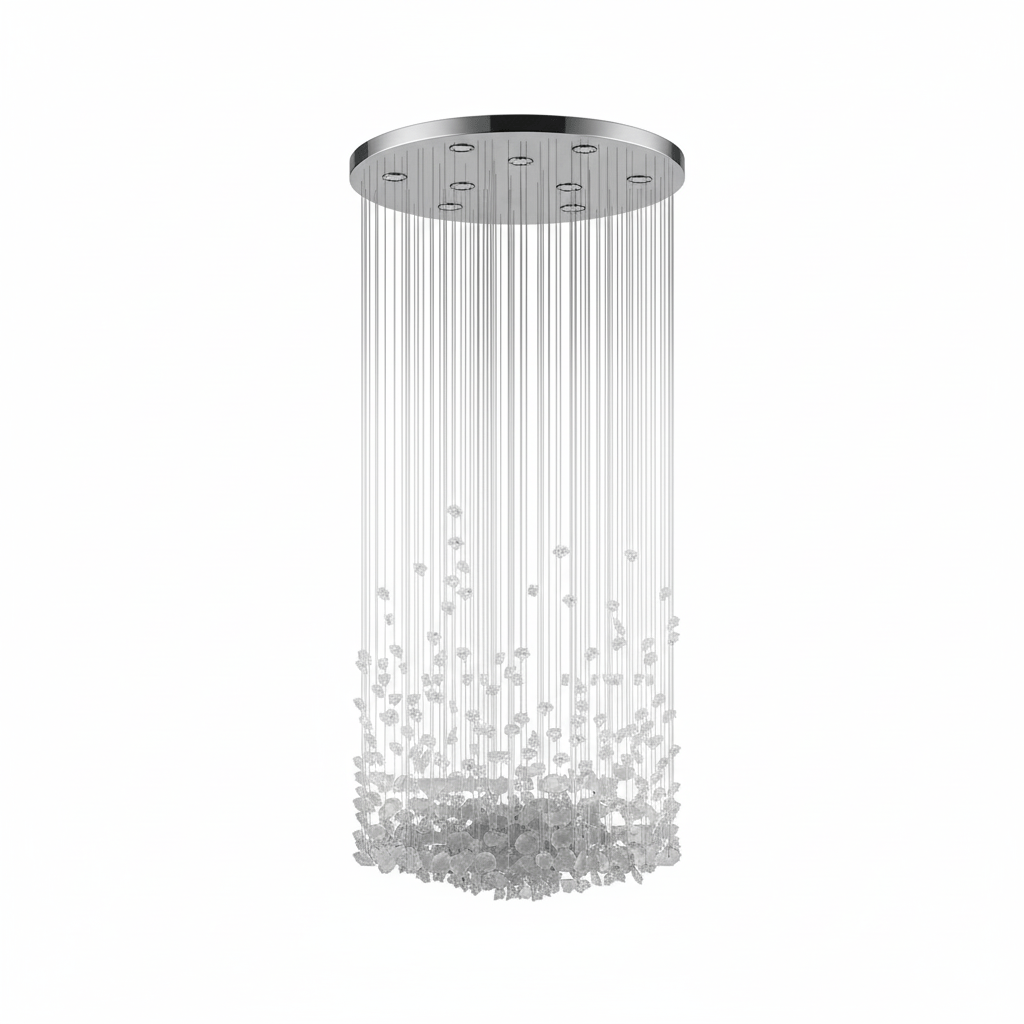 Raw Crystal Chandelier | Customizable Designer Pendant Light