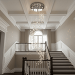 Raw Crystal Chandelier | Customizable Designer Pendant Light