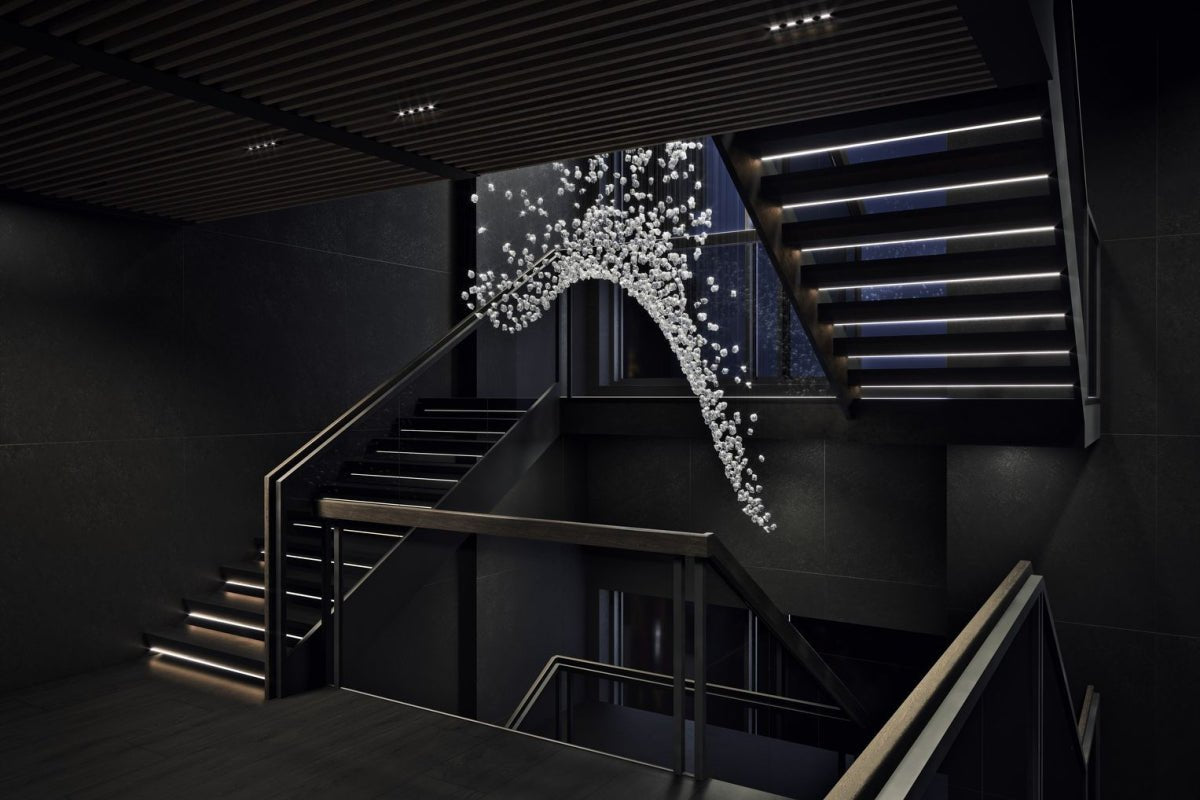 Raw Crystal Chandelier | Customizable Designer Pendant Light