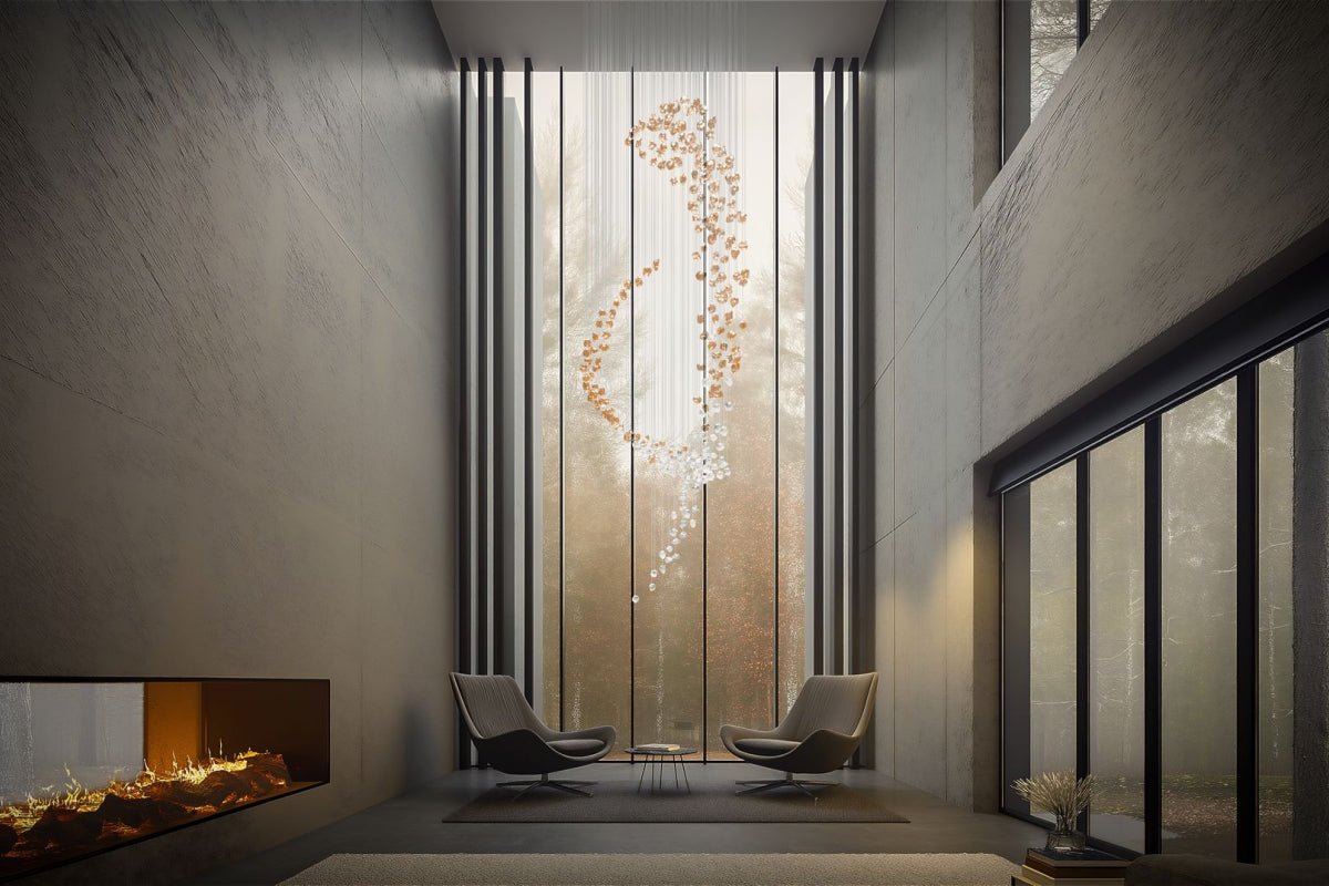 Raw Crystal Chandelier | Customizable Designer Pendant Light