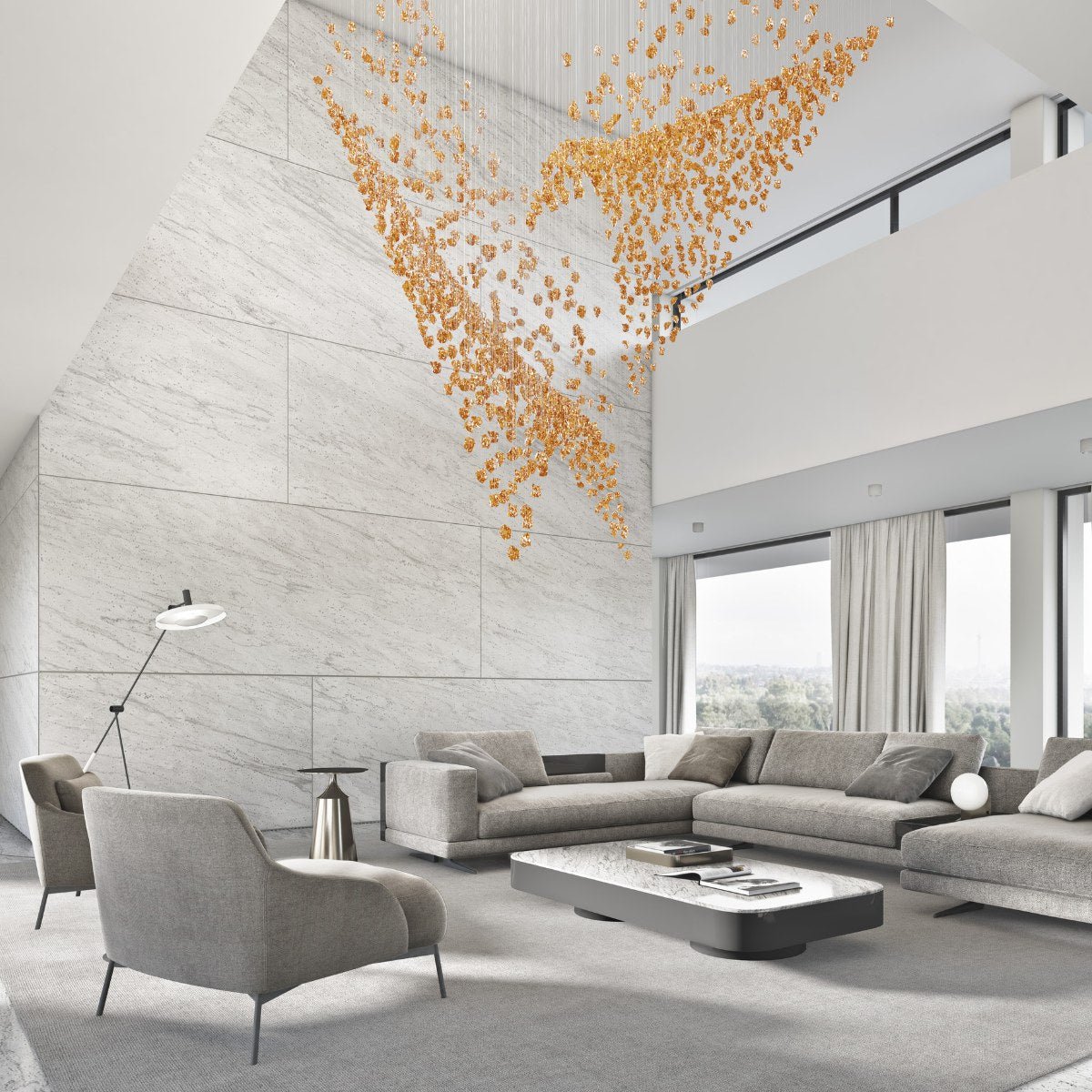 Raw Crystal Chandelier | Customizable Designer Pendant Light