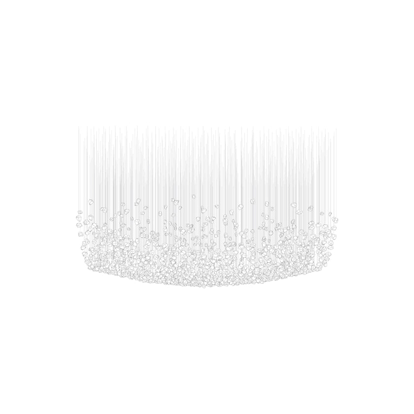 Raw Crystal Chandelier | Customizable Designer Pendant Light