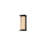Solar Outdoor Wall Light in Black Stainless Steel