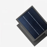 Solar Outdoor Wall Light in Black Stainless Steel