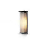 Solar Outdoor Wall Light in Black Stainless Steel