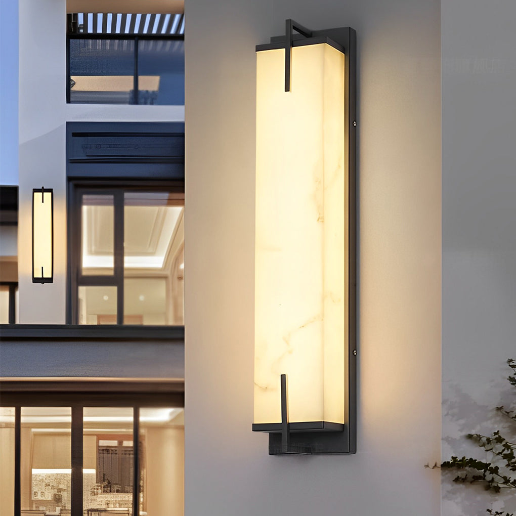 Rectangular Outdoor Sconce Lighting Ha093071