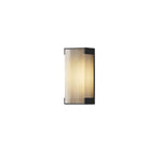 Luma Rectangular Solar Outdoor Wall Light in Black