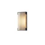 Luma Rectangular Solar Outdoor Wall Light in Black