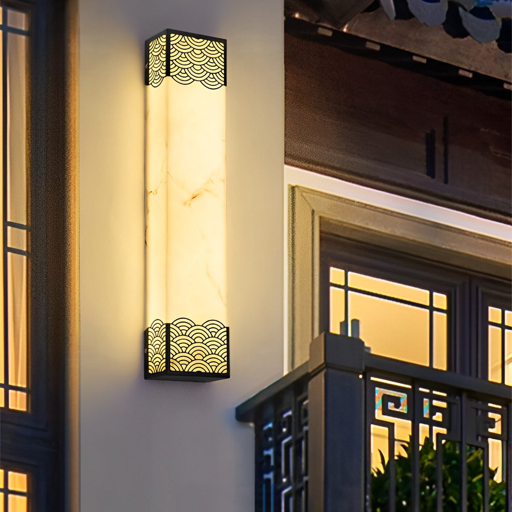 Rectangular Vintage Outdoor Wall Light Ha085182