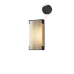 Luma Rectangular Solar Outdoor Wall Light in Black