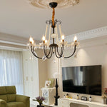 Regalia Crystal Chandelier with Brass and Pearl Accents for Elegant Interiors