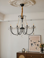 Regalia Crystal Chandelier with Brass and Pearl Accents for Elegant Interiors
