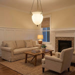 Regents Urn Glass Chain Chandelier in Antique Gold