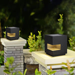 Modern Cube Outdoor Post Light – IP65 Waterproof LED Bollard for Pathways & Gardens