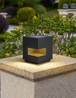Modern Cube Outdoor Post Light – IP65 Waterproof LED Bollard for Pathways & Gardens
