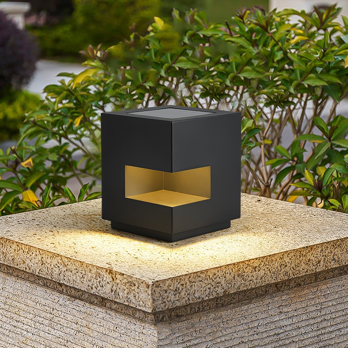 Modern Cube Outdoor Post Light – IP65 Waterproof LED Bollard for Pathways & Gardens