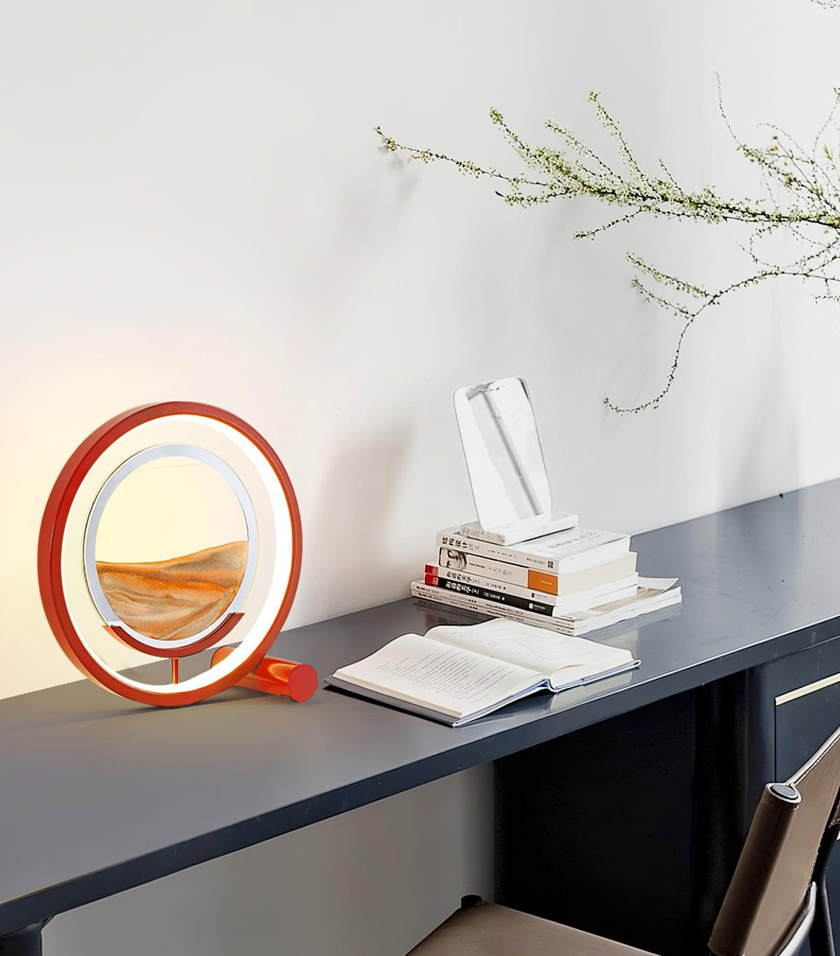 Zen Sand Table Lamp with Integrated LED – Modern Ambient Lighting