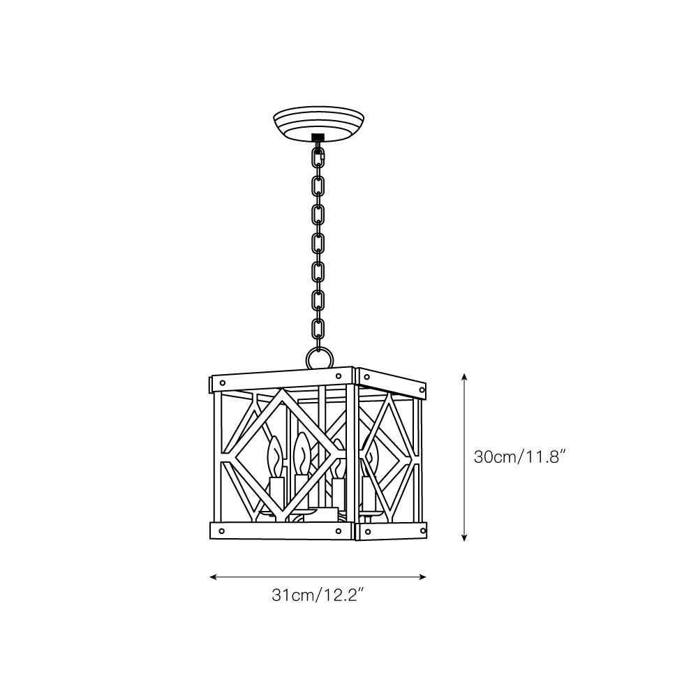 Remi 4 Light Pendant Lamp