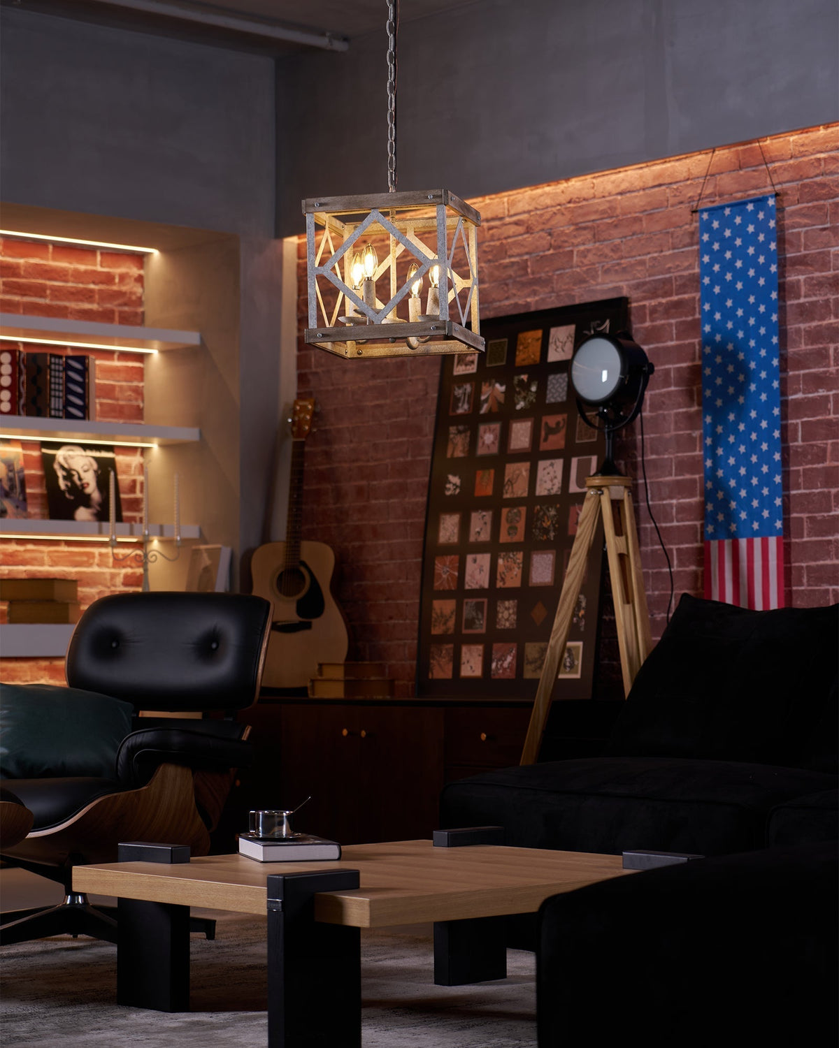 Remi 4 Light Pendant Lamp