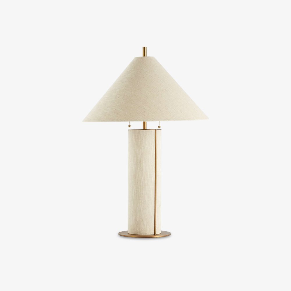 Remi Natural Linen Table Lamp