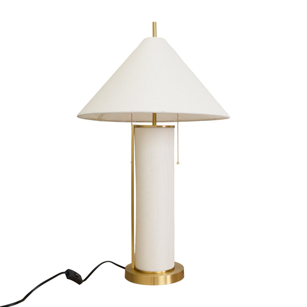 Remi Natural Linen Table Lamp
