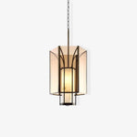 Remy Pendant Light in Black Iron with Alabaster Glass Shade