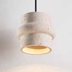 Renlo Travertine Pendant Light – Sculptural Stone Hanging Lamp for Dining & Living Spaces