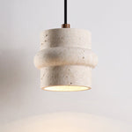 Renlo Travertine Pendant Light – Sculptural Stone Hanging Lamp for Dining & Living Spaces