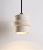 Renlo Travertine Pendant Light – Sculptural Stone Hanging Lamp for Dining & Living Spaces