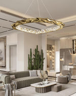 Resin Circlet Brass Pendant Lamp