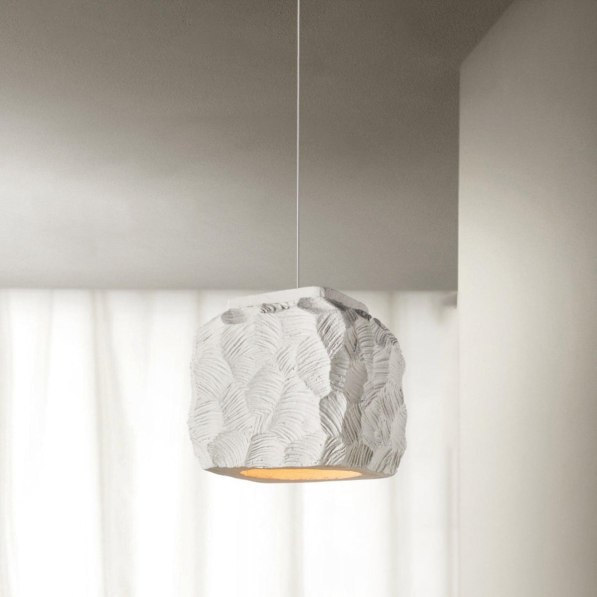 Geometric Resin Pendant Light for Modern Interiors