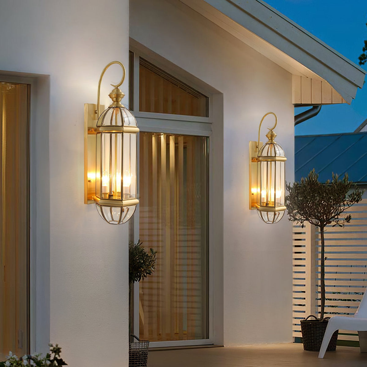 Retro European Brass Wall Light