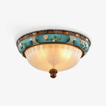 Retro Floral Resin Recessed Ceiling Light