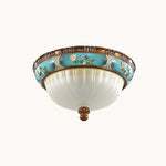 Retro Floral Resin Recessed Ceiling Light