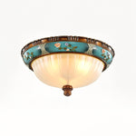 Retro Floral Resin Recessed Ceiling Light
