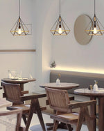 Artisan Hemp Rope Pendant Light with Iron Frame, Nordic Retro Ceiling Lamp for Living Room and Dining Room