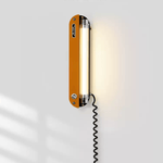 Marlo Plug-In Wall Sconce with Integrated LED – Amber Orange or Chrome