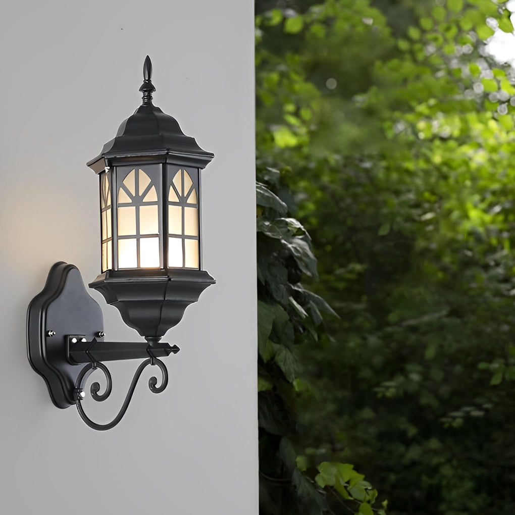 Retro Led Solar Wall Lamp Ha083674