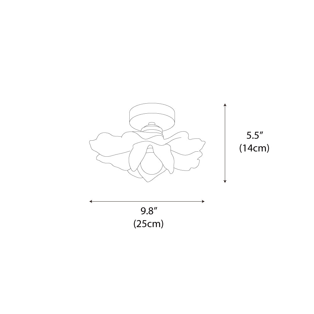 retro-petal-ceiling-light