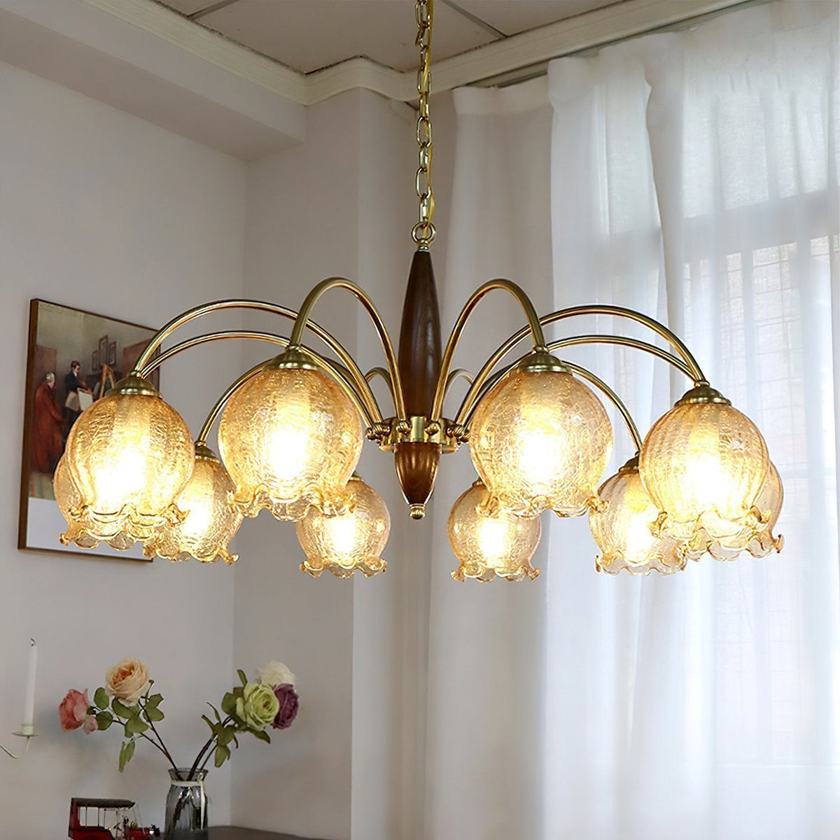 Retro Petal Chandelier