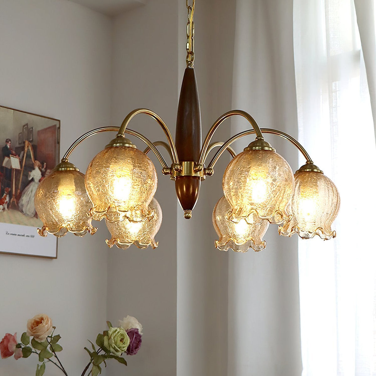 Retro Petal Chandelier