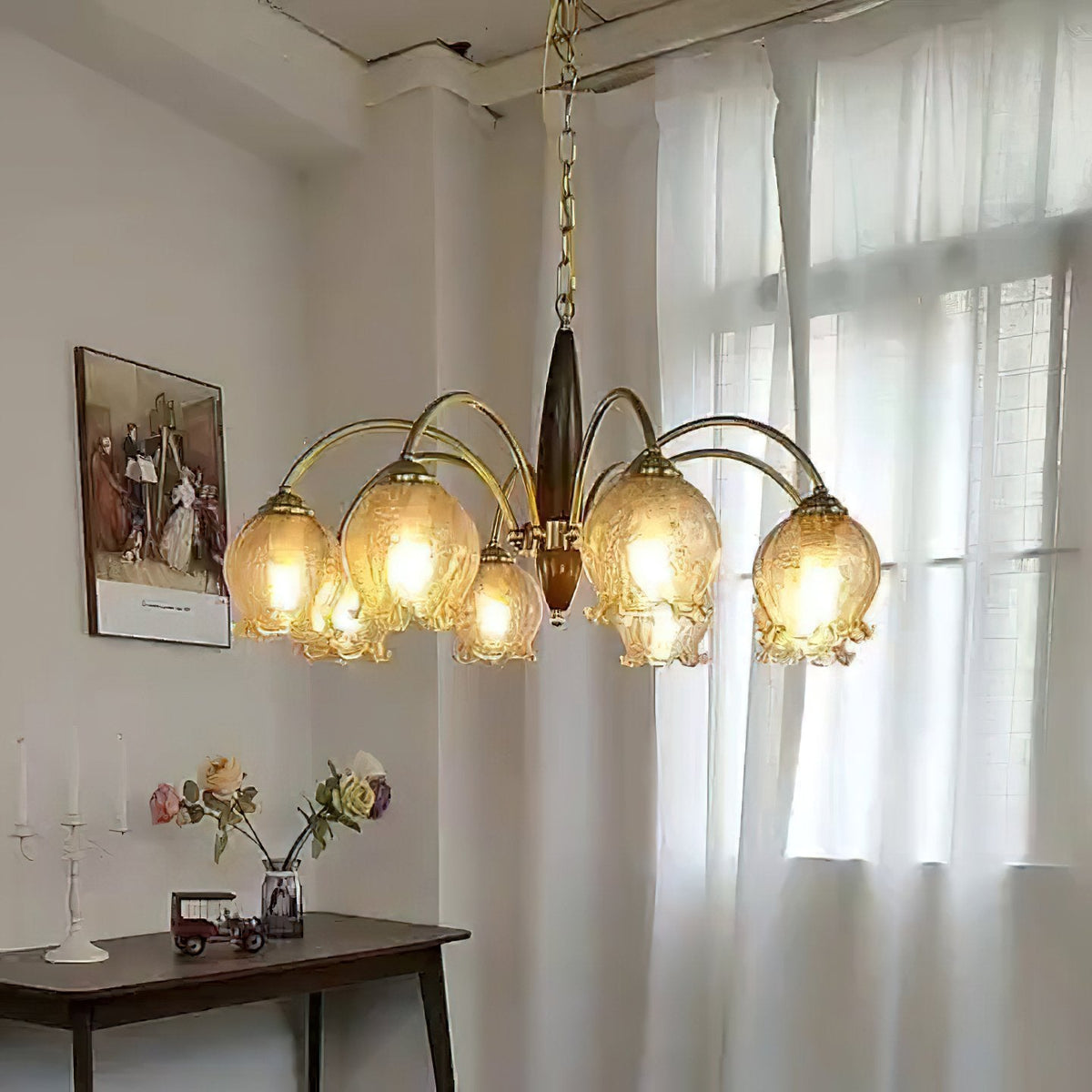 Retro Petal Chandelier