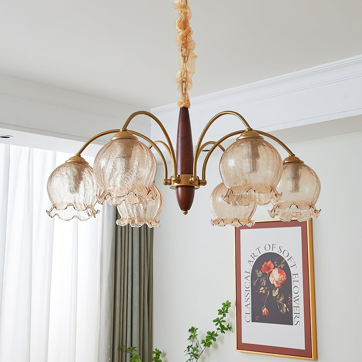 Retro Petal Chandelier