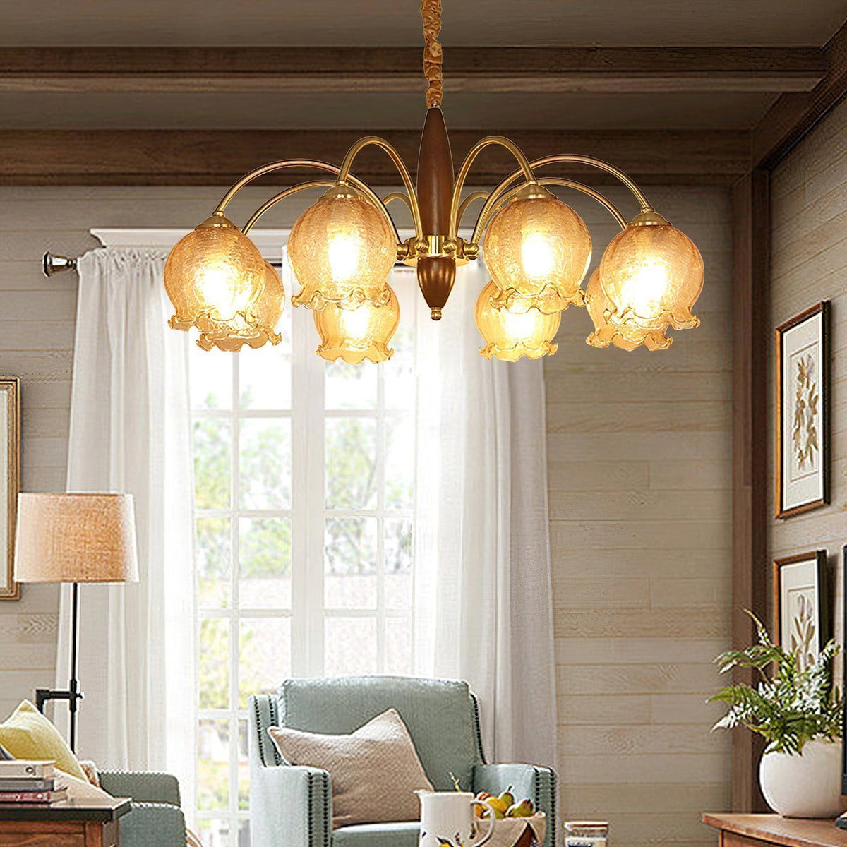Retro Petal Chandelier