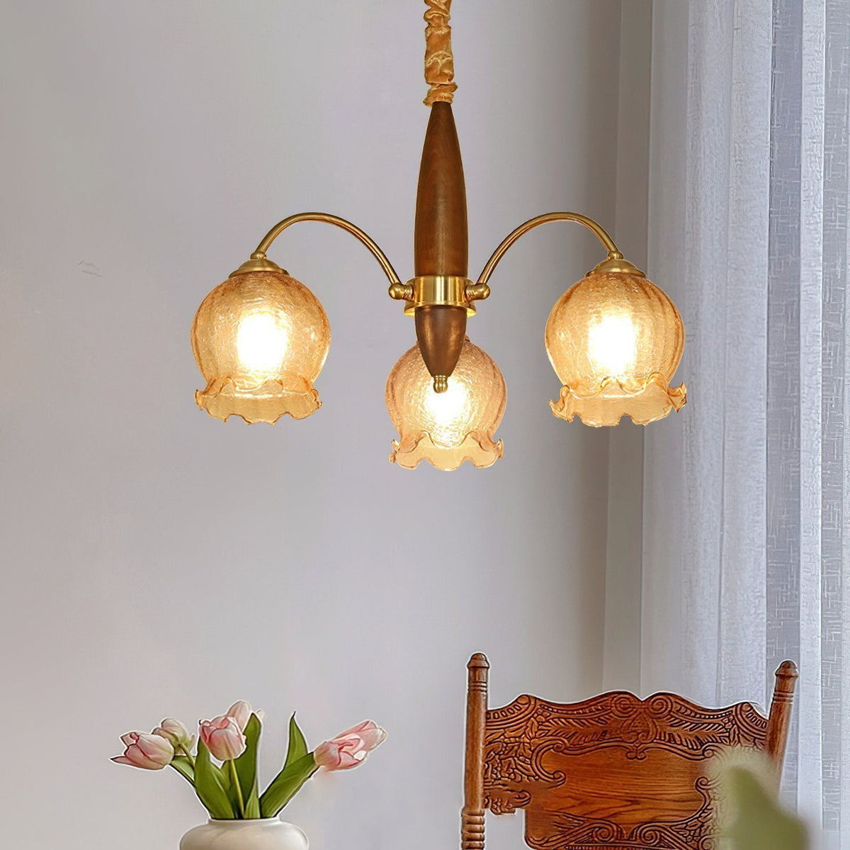 Retro Petal Chandelier