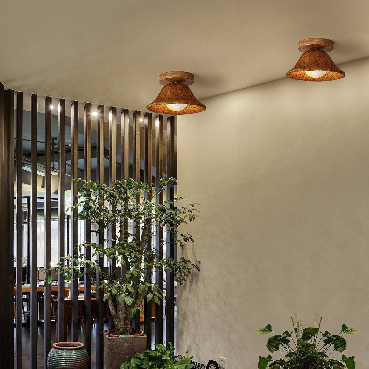 Retro Resin Ceiling Lamp
