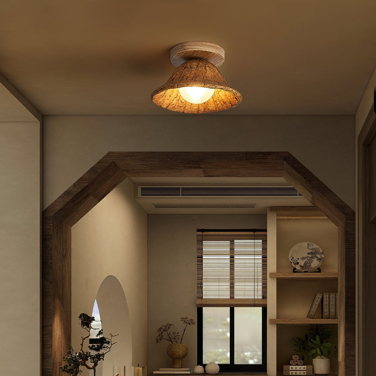 Retro Resin Ceiling Lamp