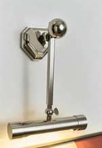 Retro Revival Wall Sconce in Polished Chrome for Vintage-Inspired Interiors