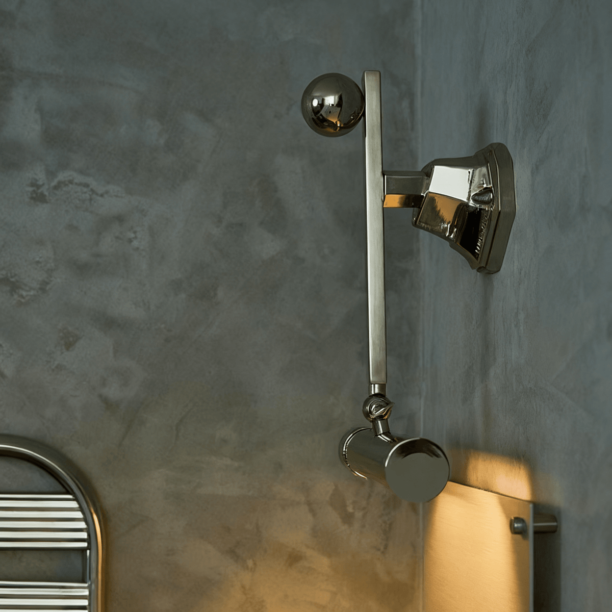 Retro Revival Wall Sconce in Polished Chrome for Vintage-Inspired Interiors