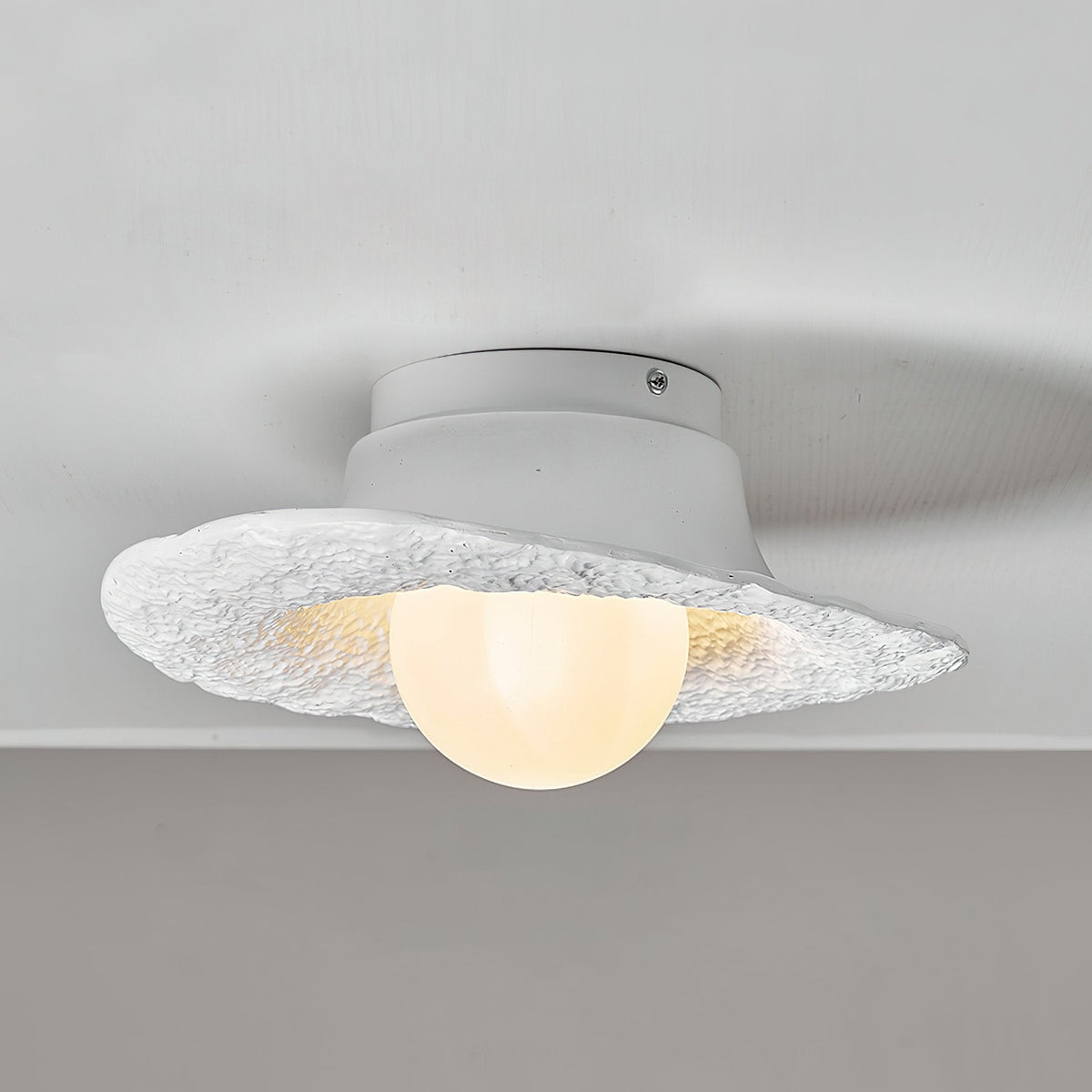 Retro Straw Hat Ceiling Lamp